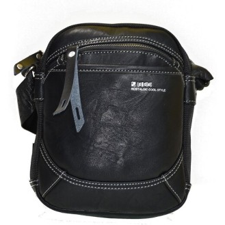 Kožno-tkanina torba na rame Leastat 9709 (Leather-Fabric Shoulder Bag Leastat 9709) Kožno-tkanina torba na rame Leastat 9709 (Leather-Fabric Shoulder Bag Leastat 9709)